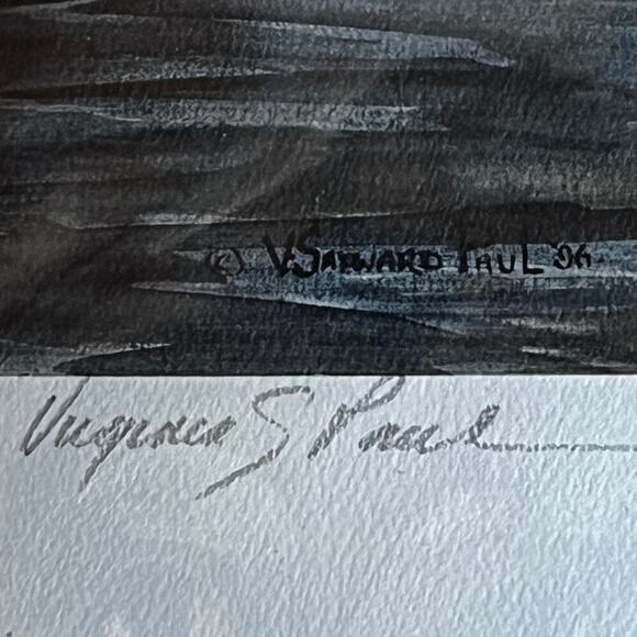 ART Print signed from Virginia Sayward Paul.  “Ladies in waiting” - Picture 3 of 6